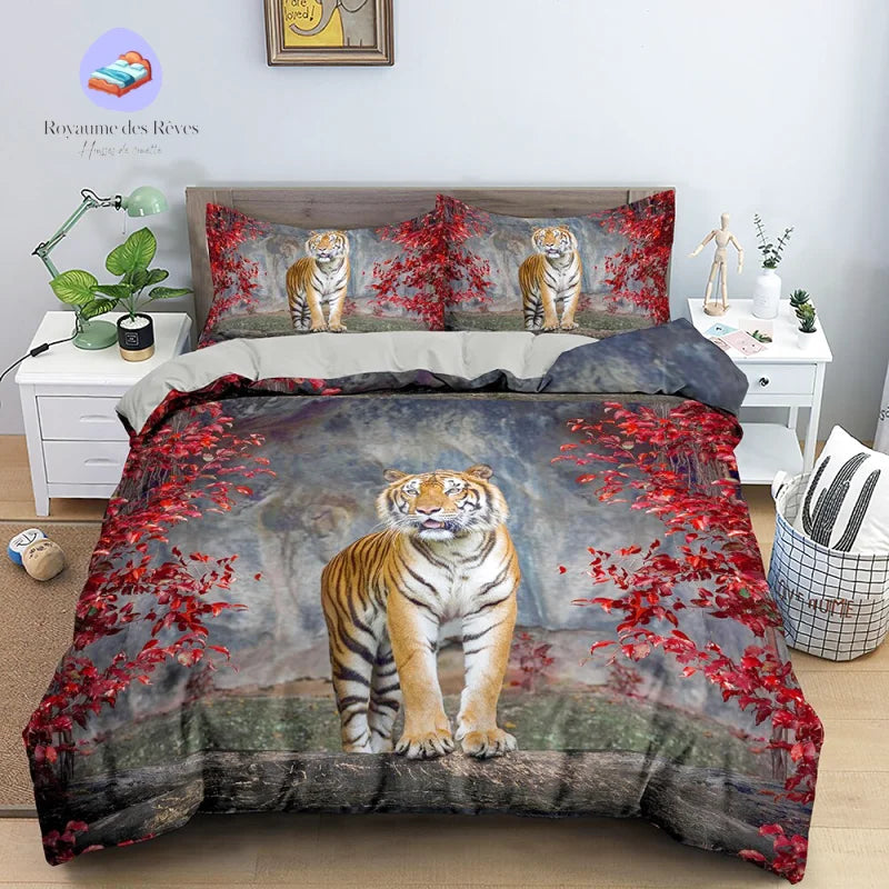Housse de Couette Tigre Nuit