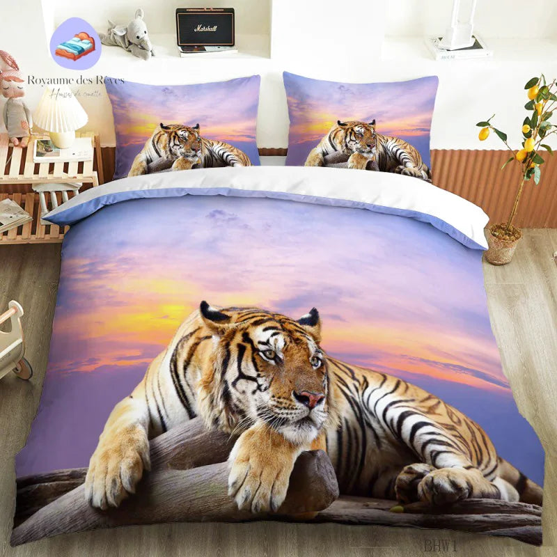 Housse de Couette Tigre Soleil