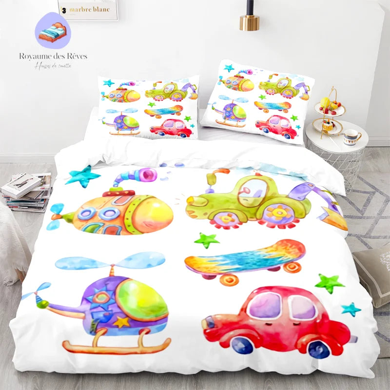 Housse de Couette Tracteur Enfant