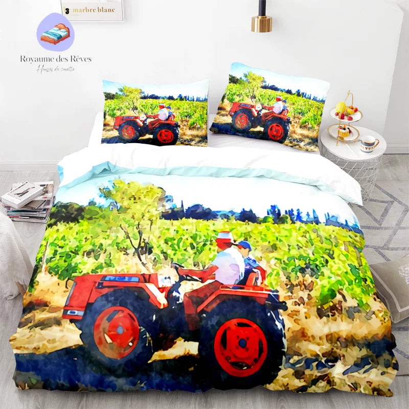 Housse de Couette Tracteur Paysan