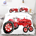 Housse de Couette Tracteur Rouge
