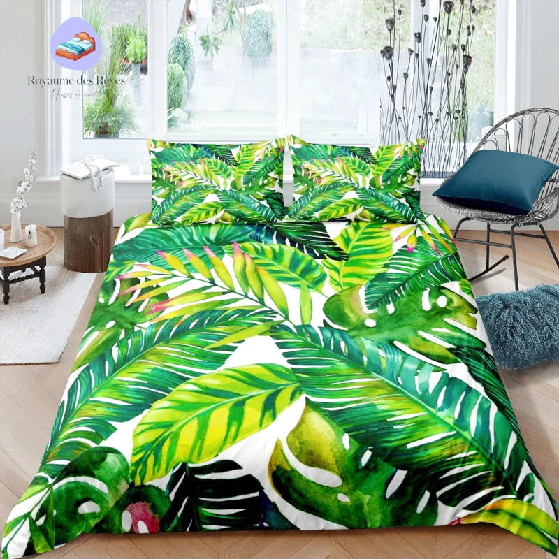 Housse de Couette Tropical Feuillage