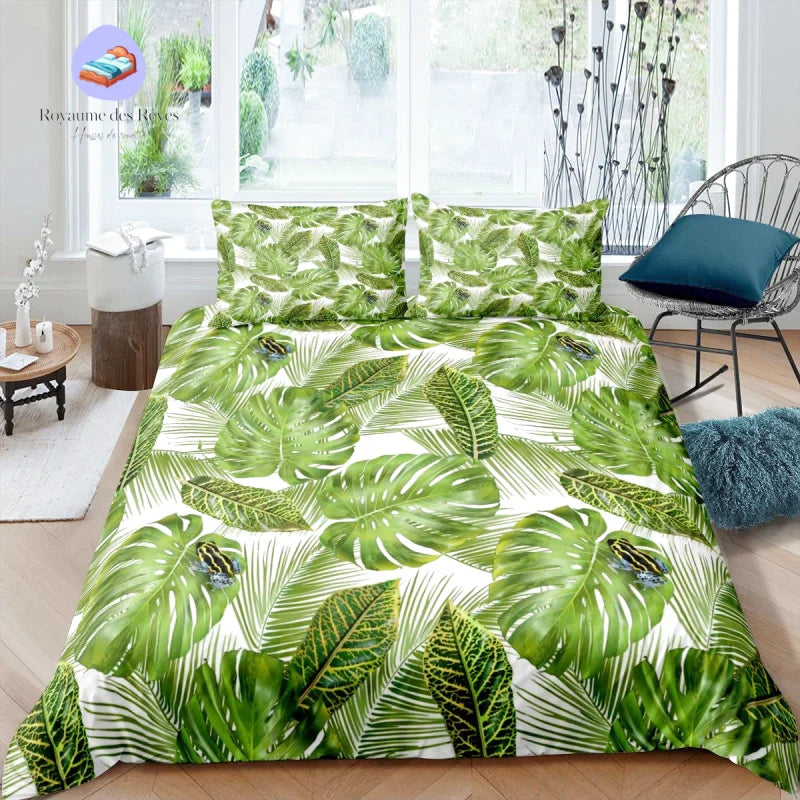 Housse de Couette Tropical Grenouille