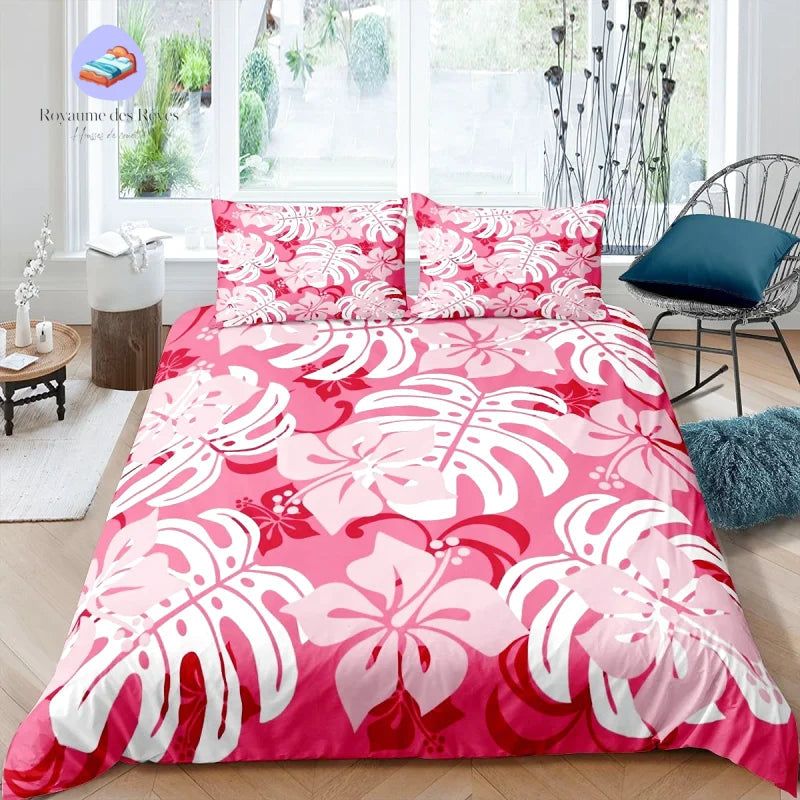 Housse de Couette Tropical Rose