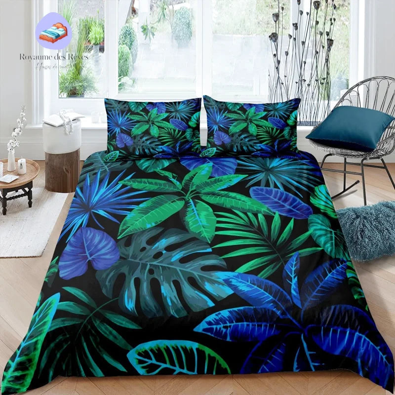 Housse de Couette Tropical Sombre