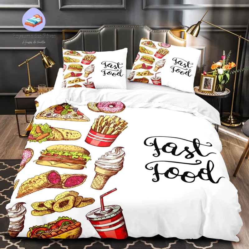 Housse de Couette USA Fast Food