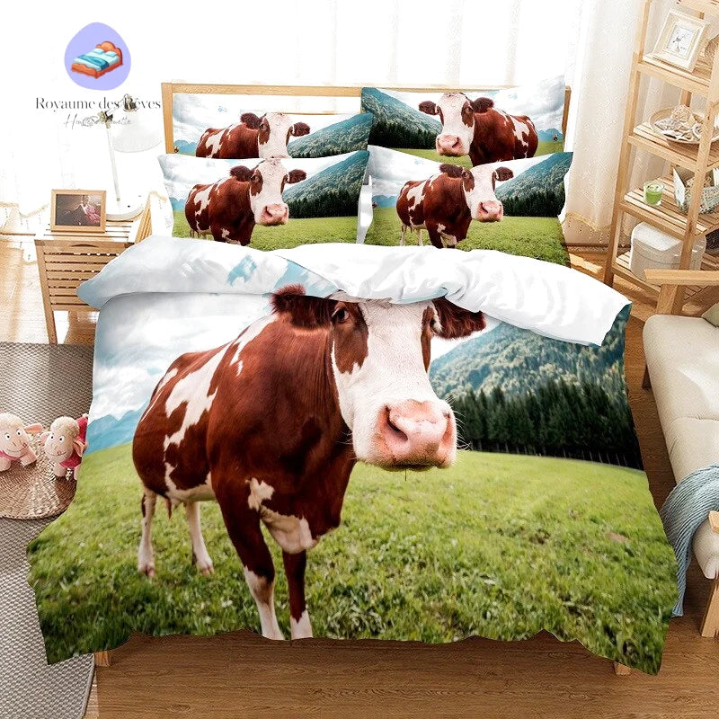 Housse de Couette Vache 2 Personnes