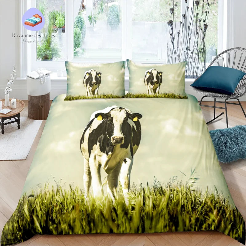 Housse de Couette Vache Agricole