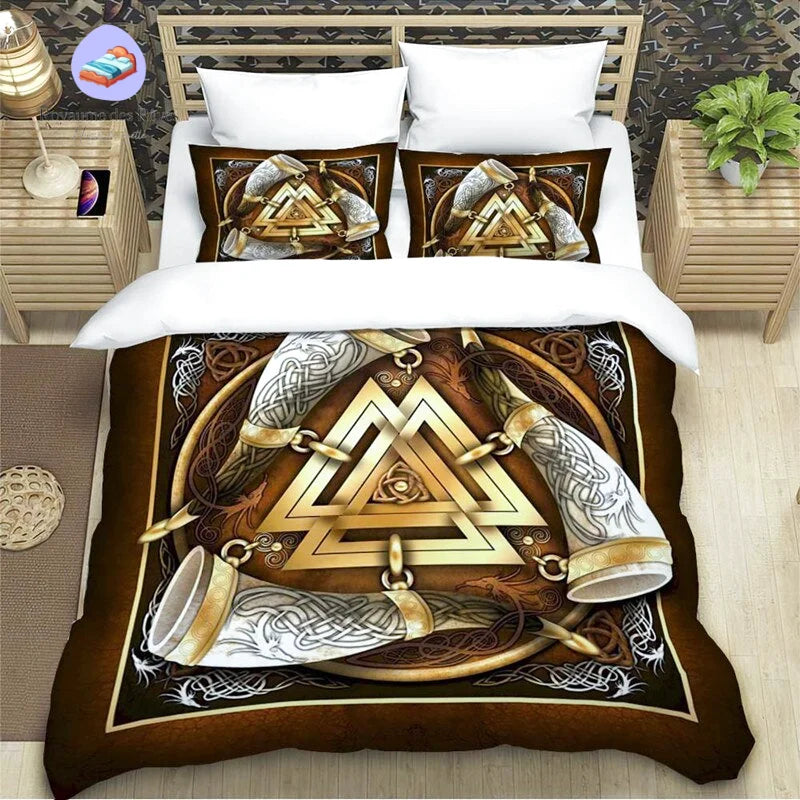Housse de Couette Viking Corne d'Odin