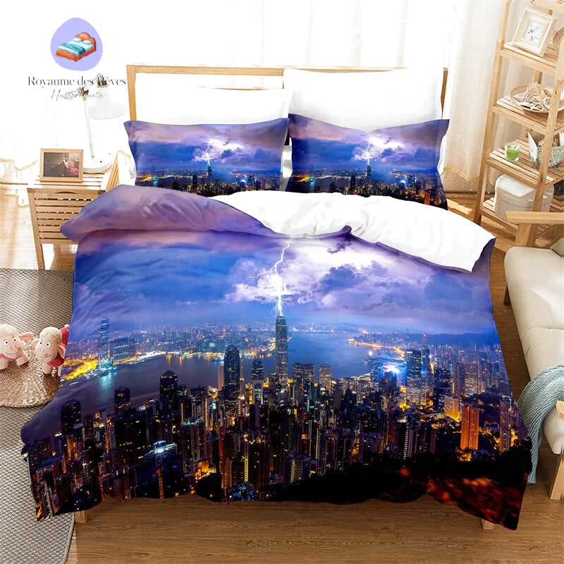 Housse de Couette Ville Américaine