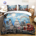 Housse de Couette Ville Londres Peinture