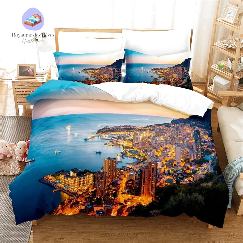 Housse de Couette Ville Monaco