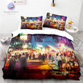 Duvet Cover Night City Painting
