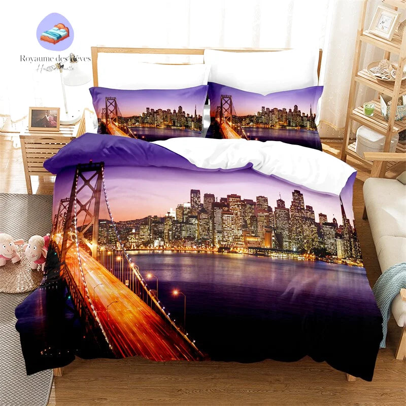 Brooklyn Bridge City Duvet Cover