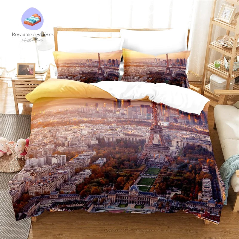 Housse de Couette Ville Tour Eiffel
