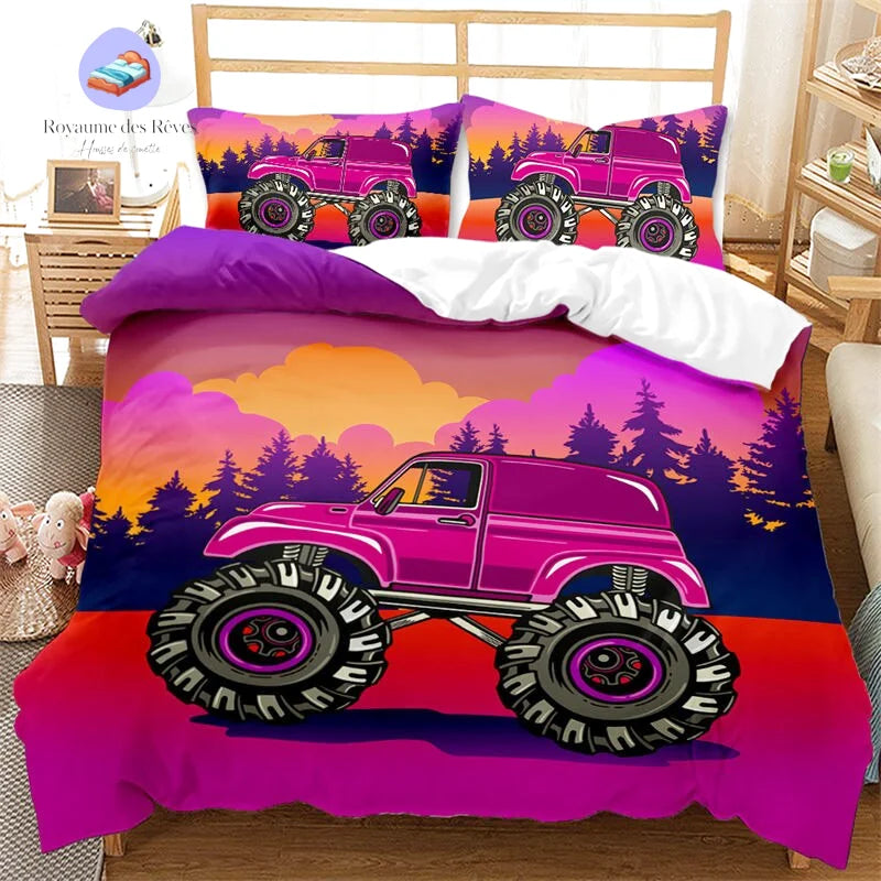 Housse de Couette Voiture Couché de Soleil