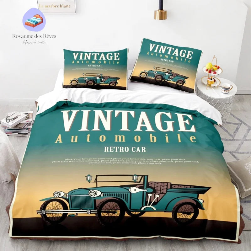 Housse de Couette Voiture Vintage