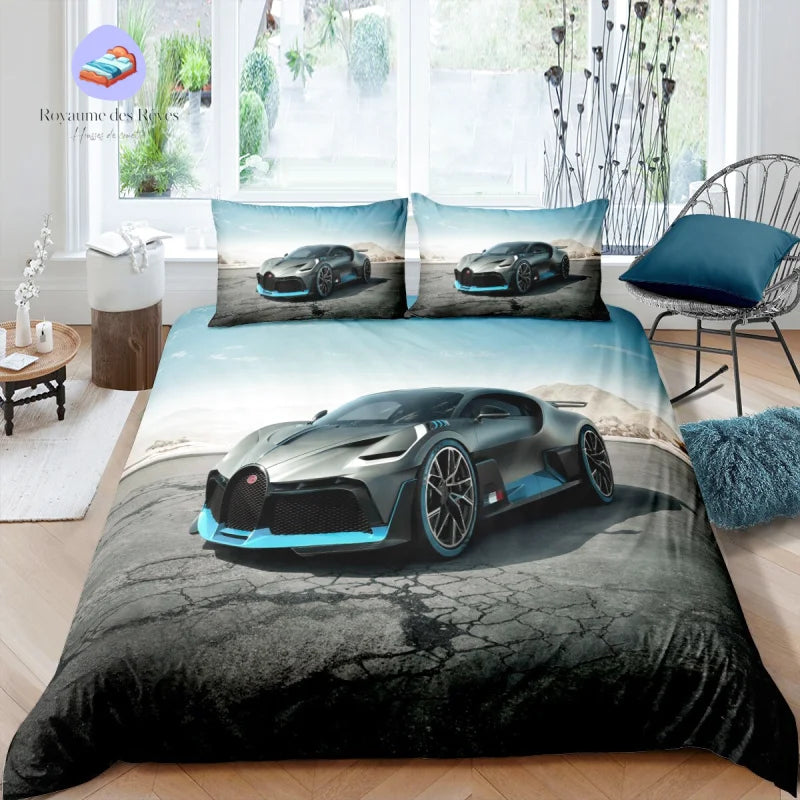 Housse de Couette Voiture de Course