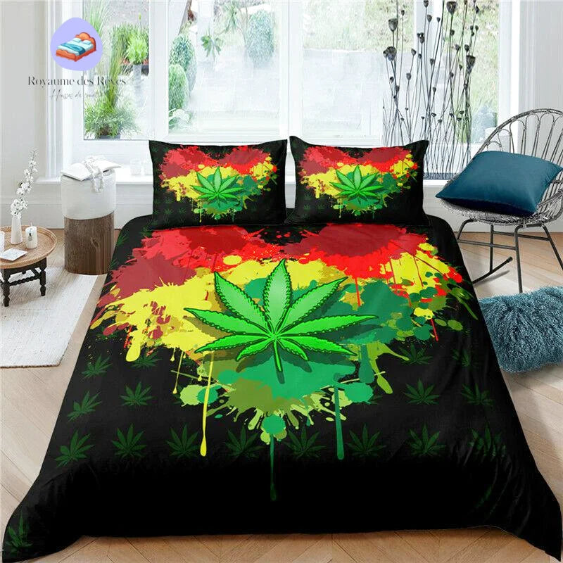 Housse de Couette Weed Jamaïque