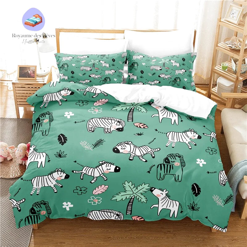 Housse de Couette Zèbre Enfant
