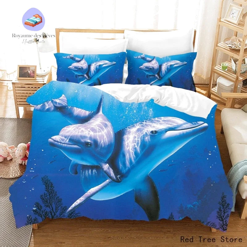 Housse de Couette avec Dauphins
