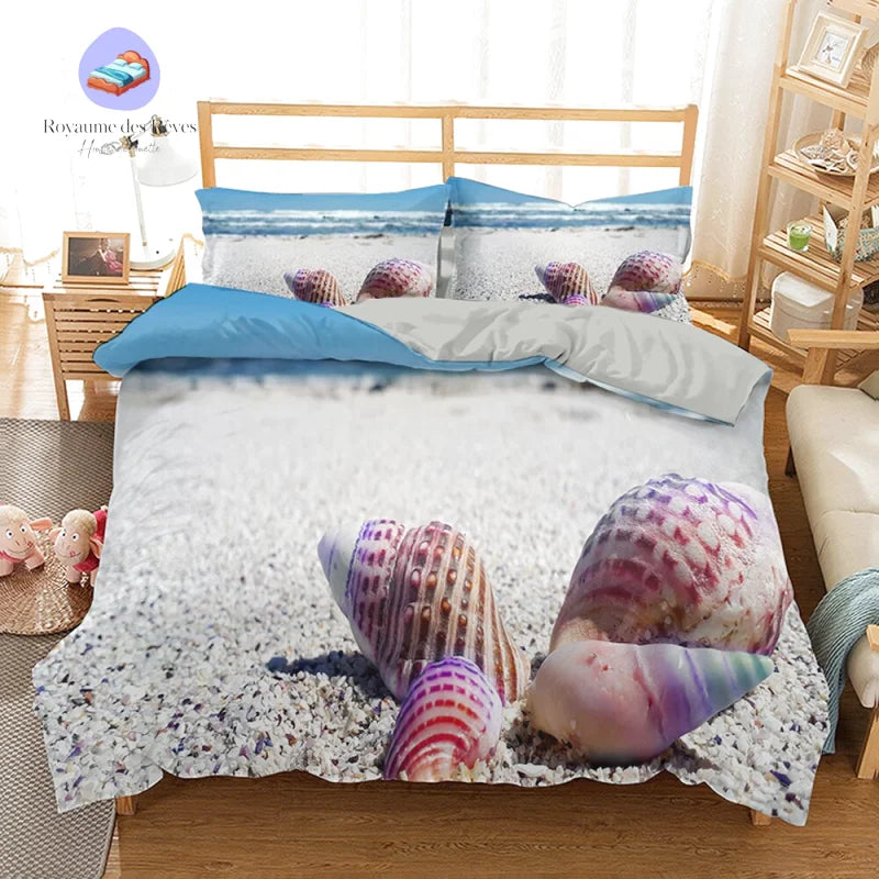 Housse de Couette avec Plage