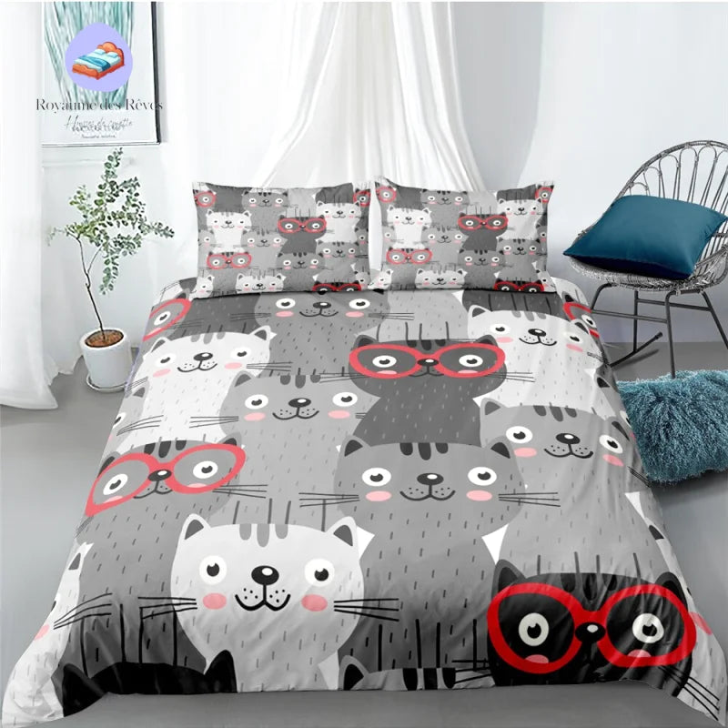 Housse de Couette avec des Chats