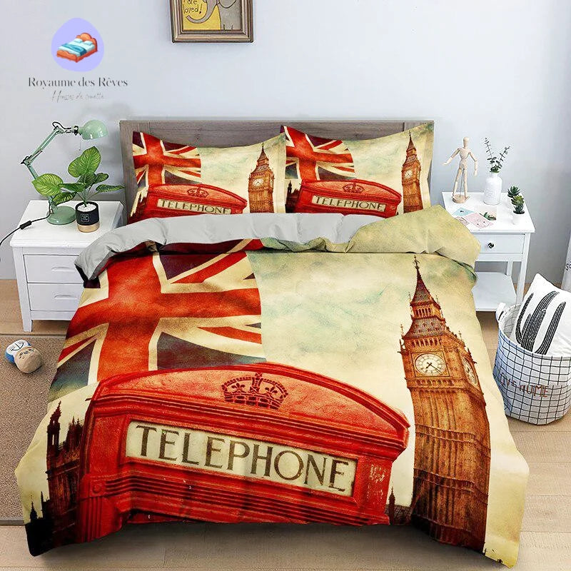 Housse de couette Londres téléphone