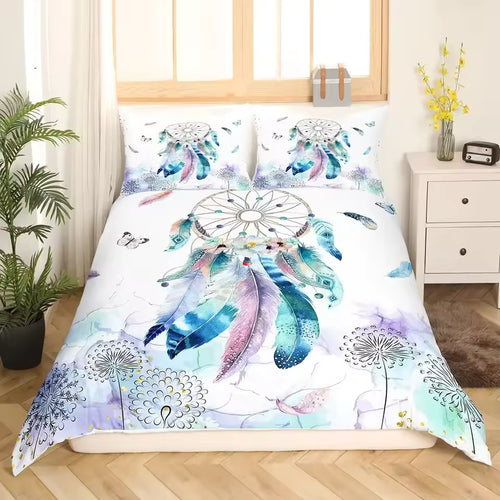 Feather Dream Catcher Duvet Cover