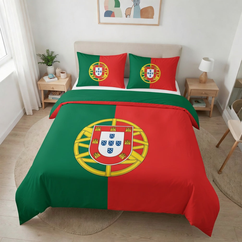 Portugal flag duvet cover
