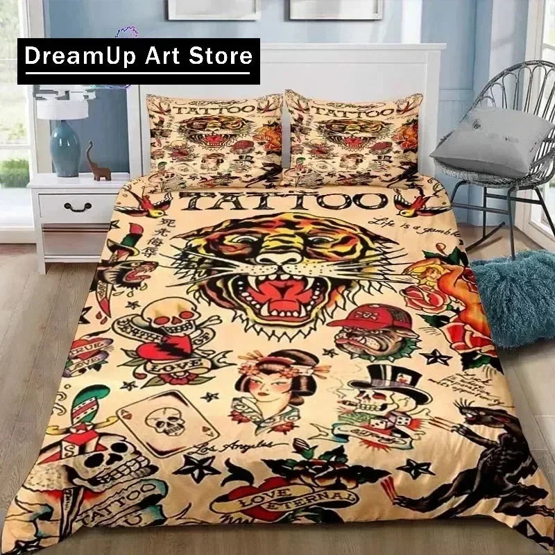 Housse de couette Tatouages