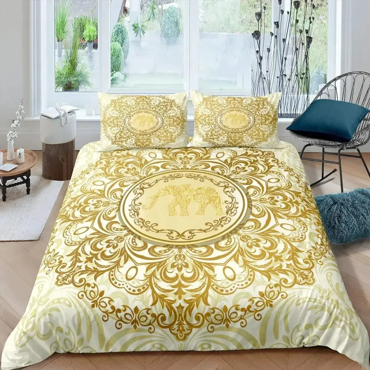 Housse de couette Motif Floral Baroque