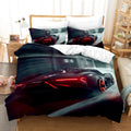 Parure de lit Voitures de Sport, voiture rouge en mouvement flou