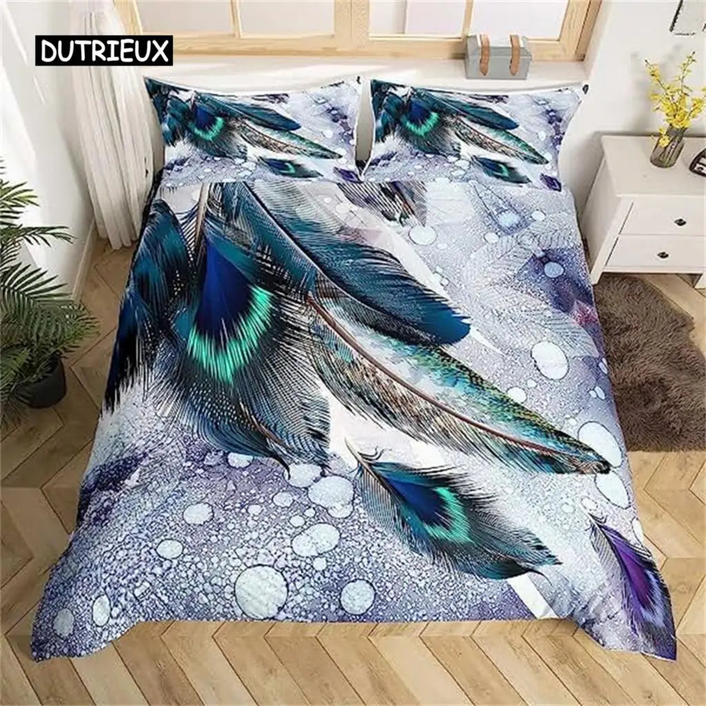 Paon colorée & florale