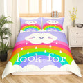 Niedlicher Regenbogen-Bettbezug