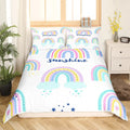Niedlicher Regenbogen-Bettbezug