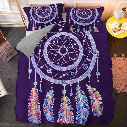 Atrapasueños bohemio malva Funda nórdica