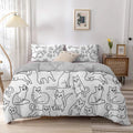 Cute Kawaii Cat Duvet Cover
