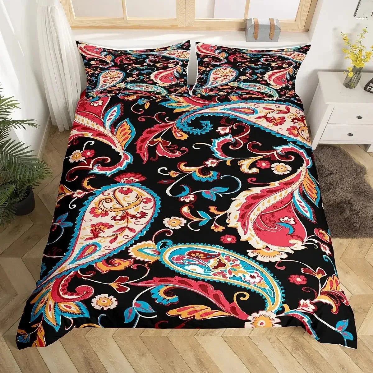 Housse de couette Motif Floral Baroque