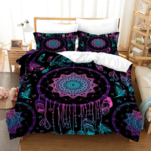 Atrapasueños psicodélico bohemio Funda nórdica