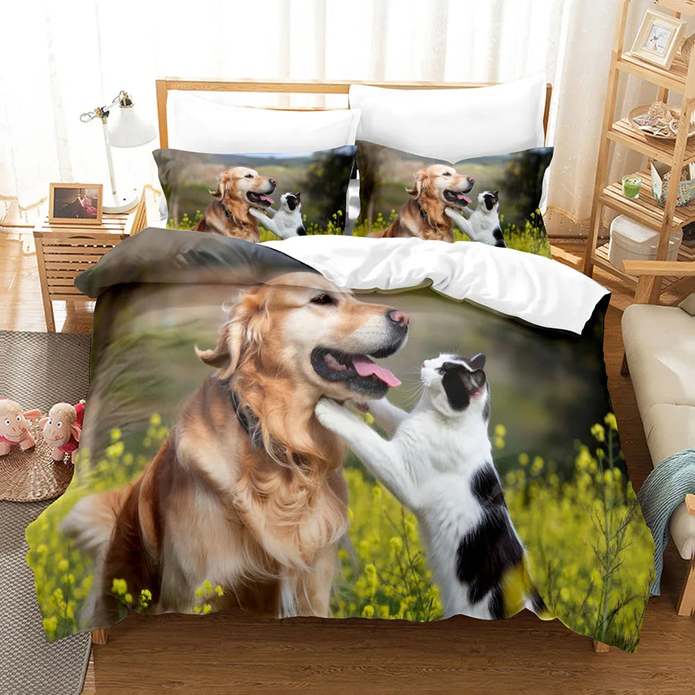 Duvet Cover Dog and Cat