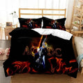 Housse de couette AC/DC guitariste et flammes