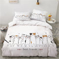 Schattig Kawaii kattendekbedovertrek