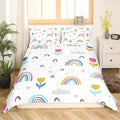 Niedlicher Regenbogen-Bettbezug
