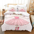 Housse de couette Danse Classique, ballerine en robe rose bras ouverts