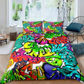 Hip-Hop Graffiti Duvet Cover