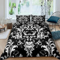 Baroque Floral Pattern Duvet Cover