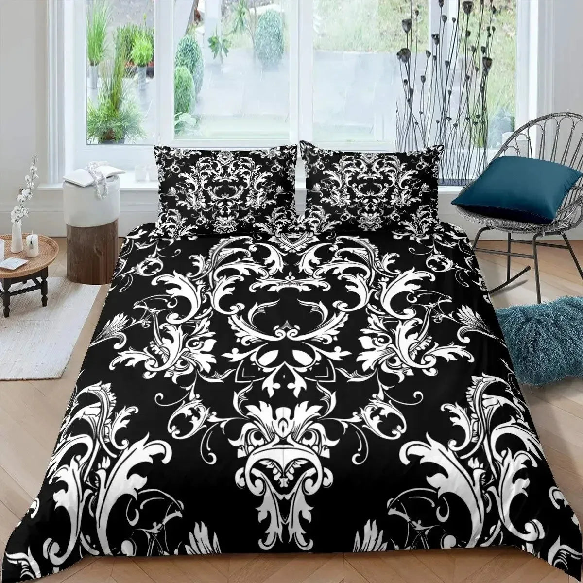Housse de couette Motif Floral Baroque