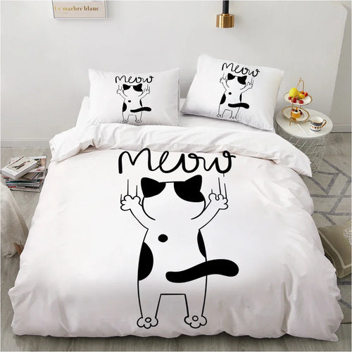 Housse de couette Chat mignon Kawaii