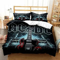 Housse de couette AC/DC guitare SG et éclairs